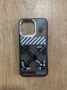 Nike Off white IPhone 14 Pro Case white and black